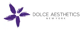 Dolce Aesthetics logo featuring a purple flower design in Brooklyn & Queens County, NY